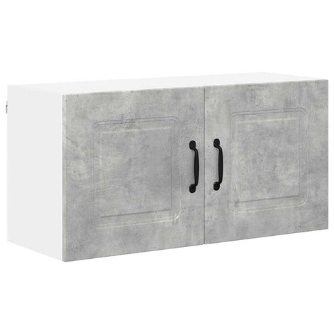 vidaXL Kitchen Wall Cabinet with Shelf Concrete Grey 80 x 31 x 40 cm