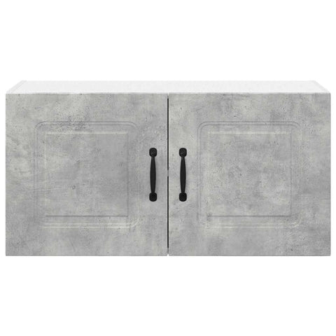 vidaXL Kitchen Wall Cabinet with Shelf Concrete Grey 80 x 31 x 40 cm