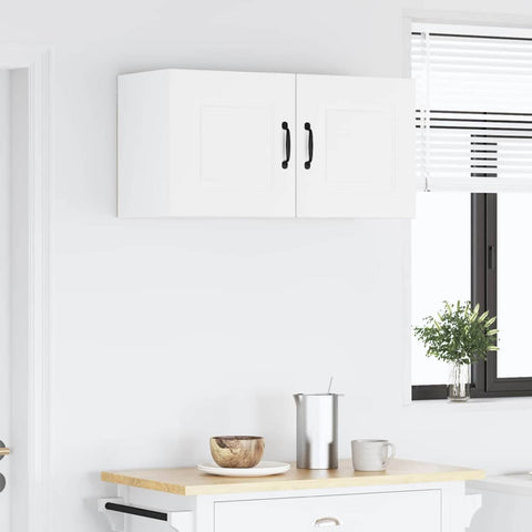 vidaXL Kitchen Wall Cabinet with Door High Gloss White 80 x 31 x 40 cm