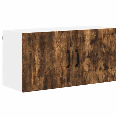 vidaXL Kitchen Wall Cabinet Smoked Oak 80 x 31 x 40 cm Engineered Wood