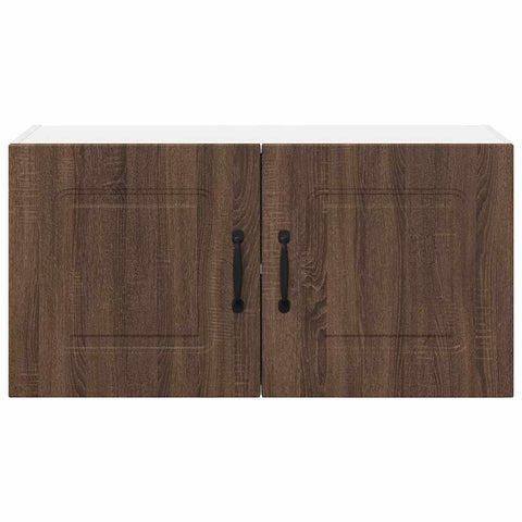 vidaXL Kitchen Wall Cabinet Brown Oak 80 x 31 x 40 cm Engineered Wood