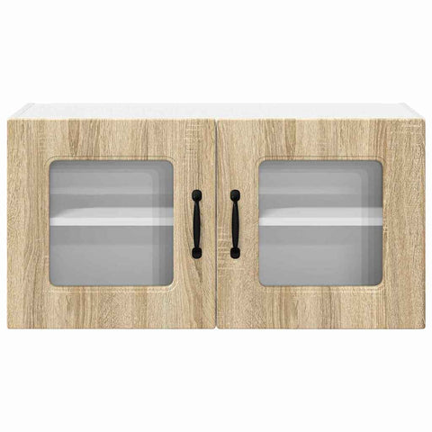 vidaXL Kitchen Wall Cabinet Sonoma Oak 80 x 31 x 40 cm Engineered Wood