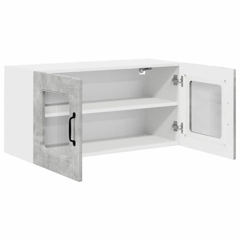 vidaXL Kitchen Wall Cabinet with Shelf Concrete Grey 80 x 31 x 40 cm