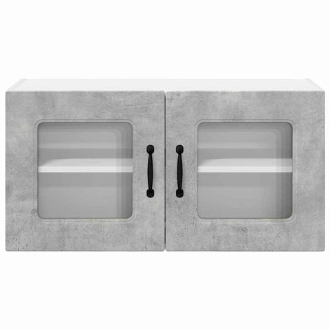 vidaXL Kitchen Wall Cabinet with Shelf Concrete Grey 80 x 31 x 40 cm