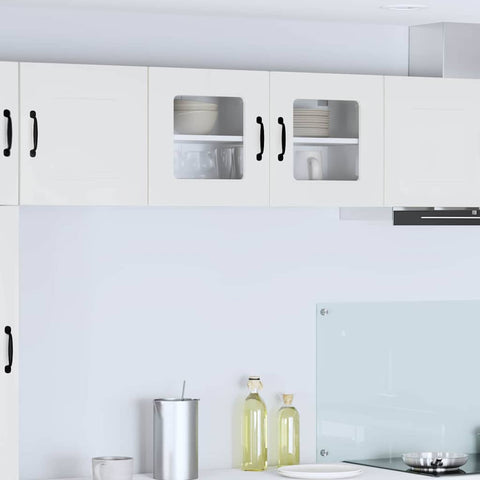 vidaXL Kitchen Wall Cabinet with Door High Gloss White 80 x 31 x 40 cm