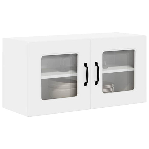 vidaXL Kitchen Wall Cabinet with Door High Gloss White 80 x 31 x 40 cm