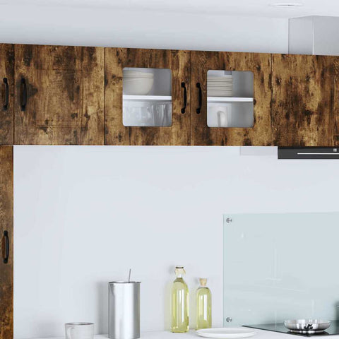 vidaXL Kitchen Wall Cabinet Smoked Oak 80 x 31 x 40 cm Engineered Wood