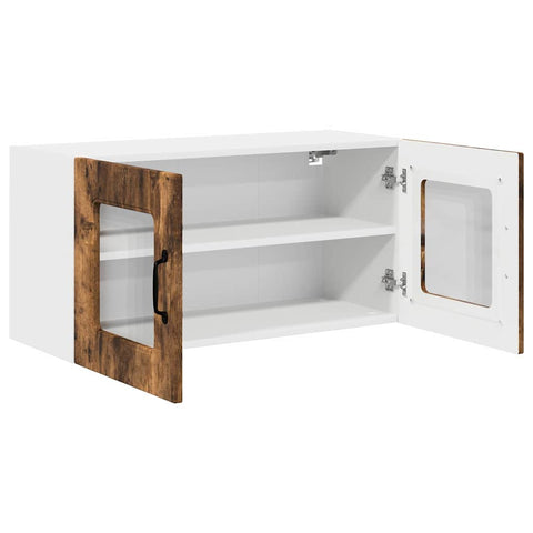 vidaXL Kitchen Wall Cabinet Smoked Oak 80 x 31 x 40 cm Engineered Wood