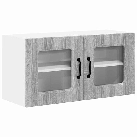 vidaXL Kitchen Wall Cabinet with Shelf Grey Sonoma 80 x 31 x 40 cm
