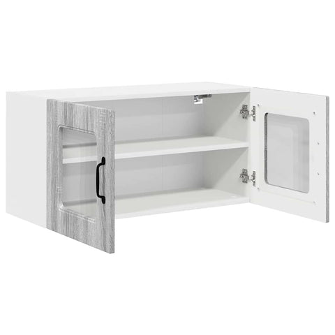 vidaXL Kitchen Wall Cabinet with Shelf Grey Sonoma 80 x 31 x 40 cm