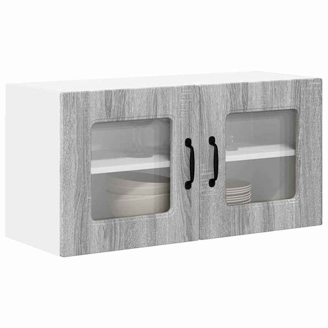 vidaXL Kitchen Wall Cabinet with Shelf Grey Sonoma 80 x 31 x 40 cm
