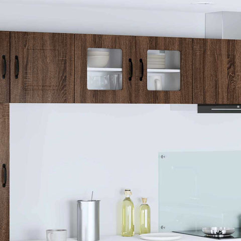 vidaXL Kitchen Wall Cabinet Brown Oak 80 x 31 x 40 cm Engineered Wood