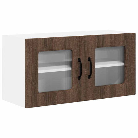 vidaXL Kitchen Wall Cabinet Brown Oak 80 x 31 x 40 cm Engineered Wood