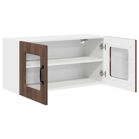 vidaXL Kitchen Wall Cabinet Brown Oak 80 x 31 x 40 cm Engineered Wood
