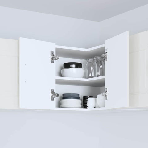 vidaXL Kitchen Wall Cabinet White 57 x 57 x 40 cm Engineered Wood