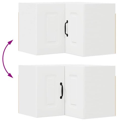 vidaXL Kitchen Wall Cabinet White 57 x 57 x 40 cm Engineered Wood