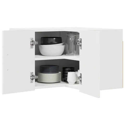 vidaXL Kitchen Wall Cabinet White 57 x 57 x 40 cm Engineered Wood
