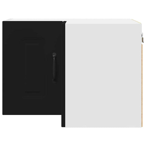 vidaXL Kitchen Wall Cabinet Black 57 x 57 x 40 cm Engineered Wood