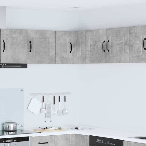 vidaXL Kitchen Wall Cabinet with Shelf Concrete Grey 57 x 57 x 40 cm