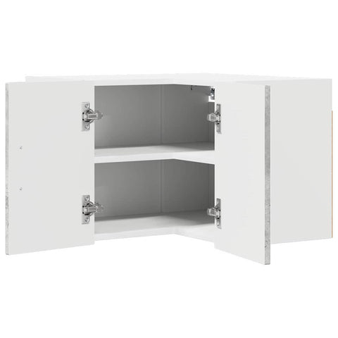 vidaXL Kitchen Wall Cabinet with Shelf Concrete Grey 57 x 57 x 40 cm