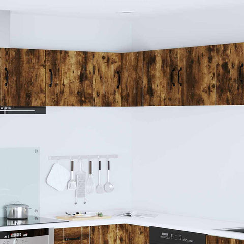vidaXL Kitchen Wall Cabinet Smoked Oak 57 x 57 x 40 cm Engineered Wood