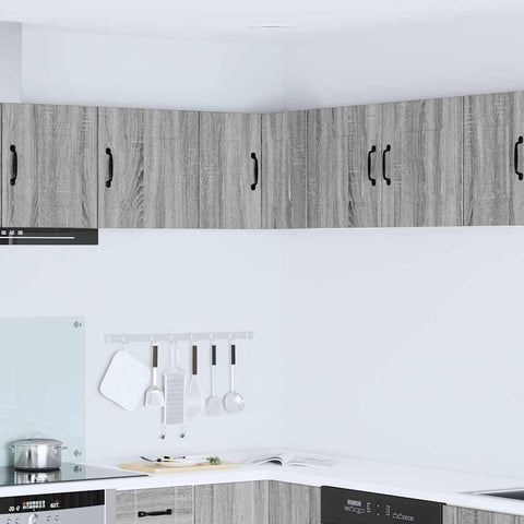 vidaXL Kitchen Wall Cabinet with Shelf Grey Sonoma 57 x 57 x 40 cm