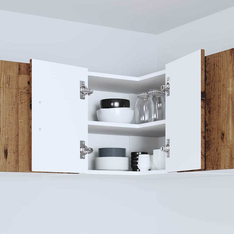 vidaXL Kitchen Wall Cabinet Old Wood 57 x 57 x 40 cm Engineered Wood