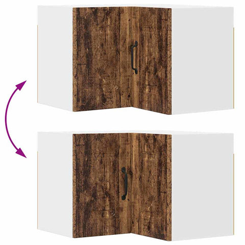 vidaXL Kitchen Wall Cabinet Old Wood 57 x 57 x 40 cm Engineered Wood