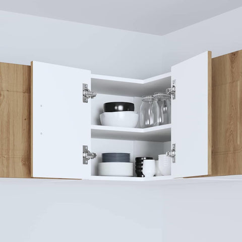 vidaXL Kitchen Wall Cabinet with Shelf Artisan Oak 57 x 57 x 40 cm