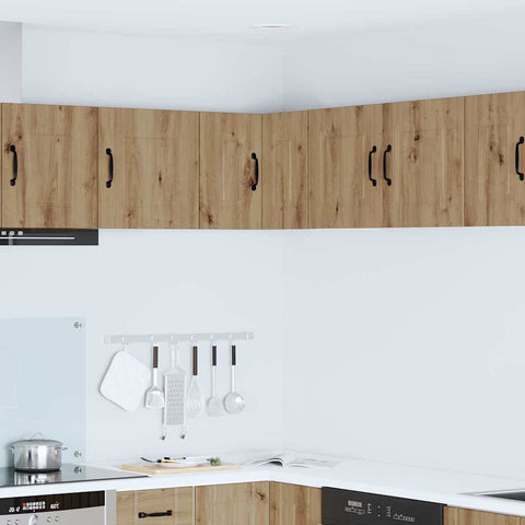 vidaXL Kitchen Wall Cabinet with Shelf Artisan Oak 57 x 57 x 40 cm