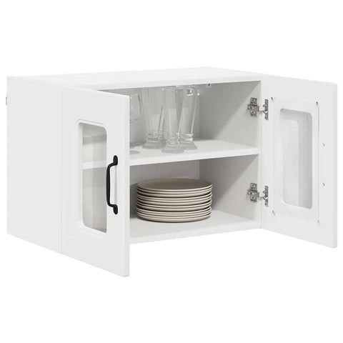 vidaXL Kitchen Wall Cabinet with Shelf 2 pcs White 60 x 31 x 40 cm
