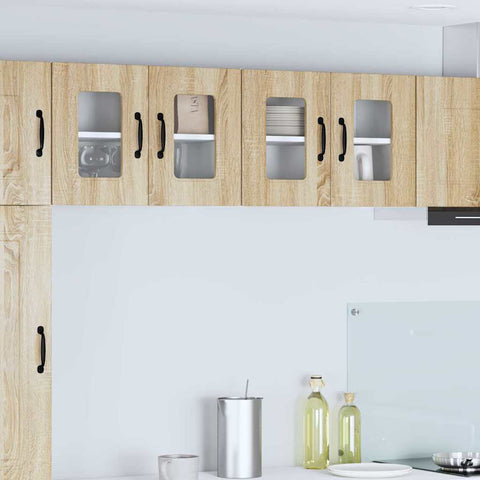 vidaXL Kitchen Wall Cabinet Sonoma Oak 60 x 31 x 40 cm Engineered Wood