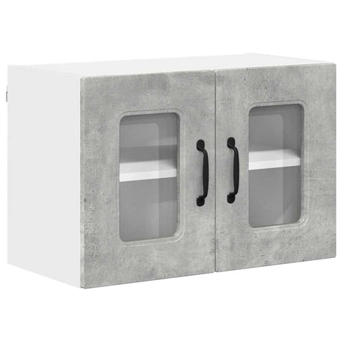 vidaXL Kitchen Wall Cabinet with Shelf Concrete Grey 60 x 31 x 40 cm