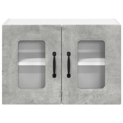 vidaXL Kitchen Wall Cabinet with Shelf Concrete Grey 60 x 31 x 40 cm