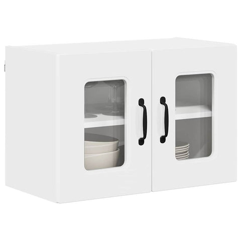 vidaXL Kitchen Wall Cabinet with Door High Gloss White 60 x 31 x 40 cm
