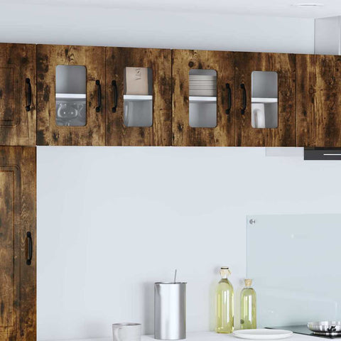 vidaXL Kitchen Wall Cabinet Smoked Oak 60 x 31 x 40 cm Engineered Wood