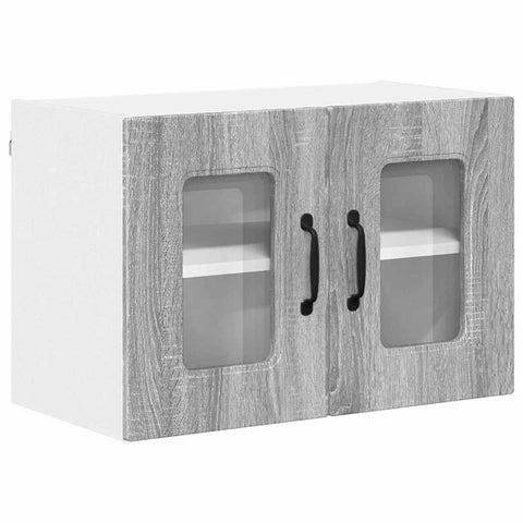 vidaXL Kitchen Wall Cabinet 2 pcs Grey Sonoma 60 x 31 x 40 cm