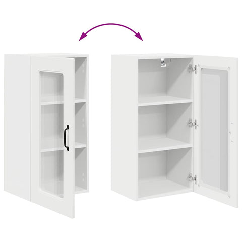 vidaXL Kitchen Wall Cabinet White 40 x 31 x 80 cm Engineered Wood