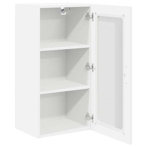 vidaXL Kitchen Wall Cabinet with Shelf 2 pcs White 40 x 31 x 80 cm