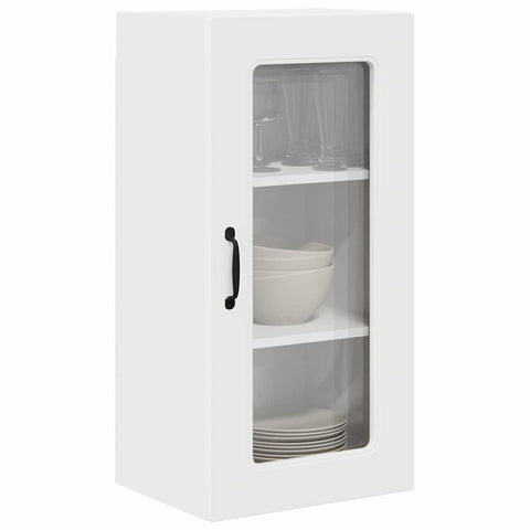 vidaXL Kitchen Wall Cabinet with Shelf 2 pcs White 40 x 31 x 80 cm