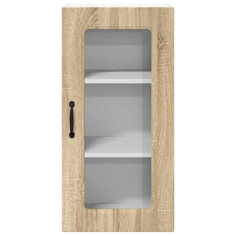 vidaXL Kitchen Wall Cabinet with Door 2 pcs Sonoma Oak 40 x 31 x 80 cm