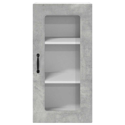 vidaXL Kitchen Wall Cabinet with Shelf Concrete Grey 40 x 31 x 80 cm