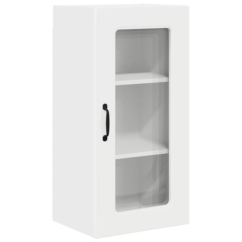 vidaXL Kitchen Wall Cabinet with Door High Gloss White 40 x 31 x 80 cm