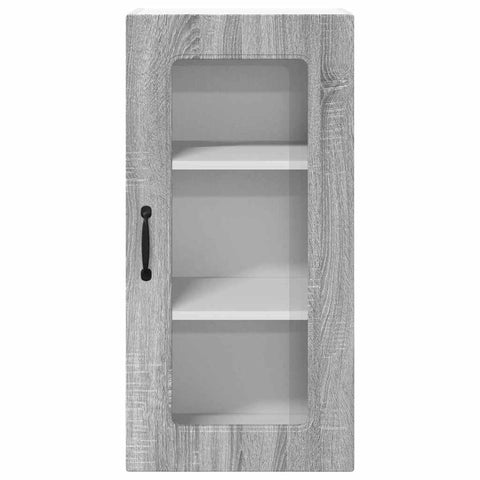 vidaXL Kitchen Wall Cabinet with Shelf Grey Sonoma 40 x 31 x 80 cm