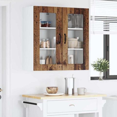 vidaXL Kitchen Wall Cabinet Old Wood 40 x 31 x 80 cm Engineered Wood