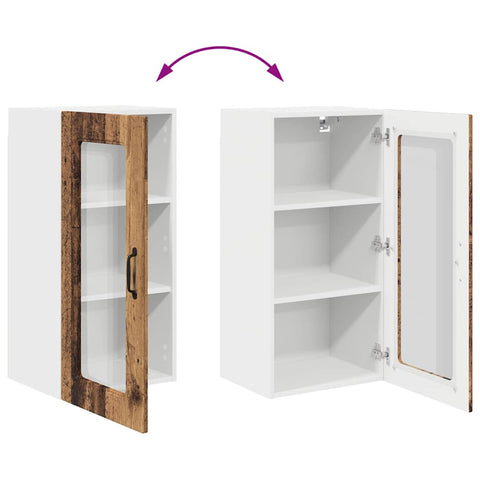 vidaXL Kitchen Wall Cabinet Old Wood 40 x 31 x 80 cm Engineered Wood