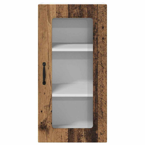 vidaXL Kitchen Wall Cabinet with Shelf 2 pcs Old Wood 40 x 31 x 80 cm