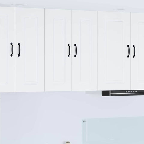 vidaXL Kitchen Wall Cabinet with Shelf 2 pcs White 30 x 31 x 80 cm