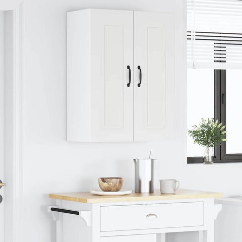 vidaXL Kitchen Wall Cabinet with Shelf 2 pcs White 30 x 31 x 80 cm