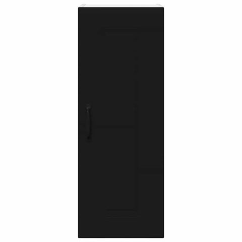 vidaXL Kitchen Wall Cabinet Black 30 x 31 x 80 cm Engineered Wood